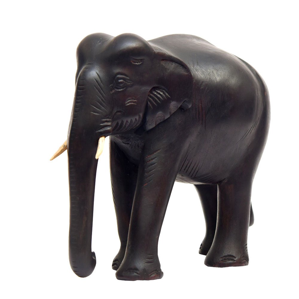 Rosewood Hand Crafted Indian Elephant Showpiece for Home Decor thumbnail 1